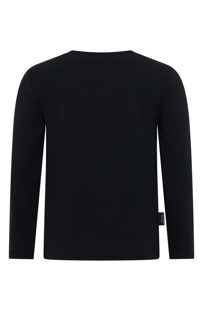 TINY TRIBE Kids' Skating Dino Long Sleeve Graphic T-Shirt, Alternate, color, Black