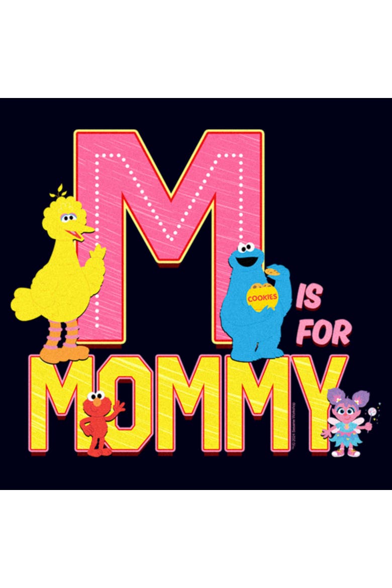 Women's M Is for Mommy Short Sleeve Graphic T-Shirt, Alternate, color, Navy Blue