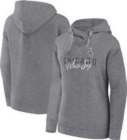 FANATICS Women's Fanatics Branded Heather Gray Chicago White Sox Script Favorite Lightweight Pullover Hoodie