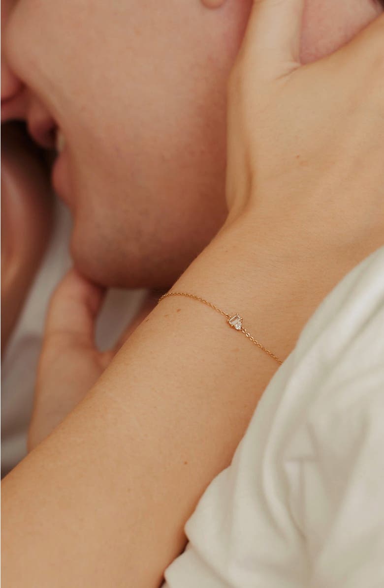 MADE BY MARY Toi et Moi Bracelet, Alternate, color, Gold Vermeil