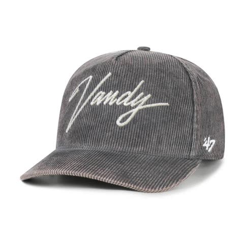 Men's '47  Gray Vanderbilt Commodores Vault Reclaim Snow Wash Corduroy Hitch Adjustable Hat