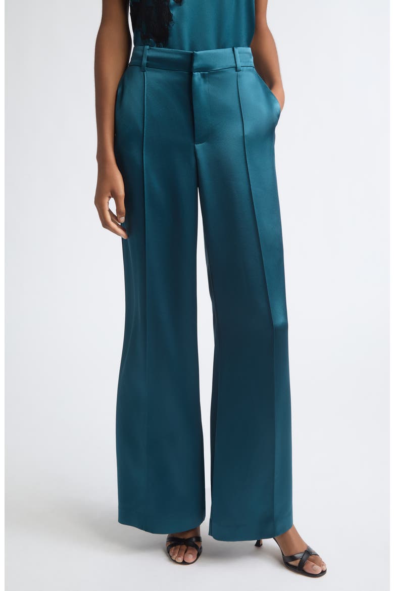 Jyn Wide Leg Pintuck Pants, Main, color, STORMWATER