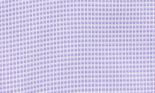 David Donahue Regular Fit Pale Purple Cotton Dobby Dress Shirt In Purple