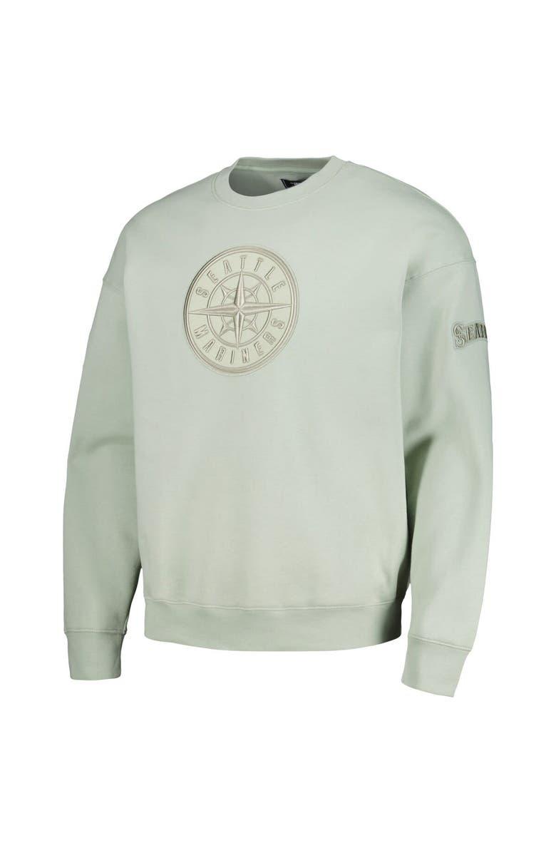 PRO STANDARD Men's Pro Standard Green Seattle Mariners Neutral Drop Shoulder Pullover Sweatshirt, Alternate, color, Green