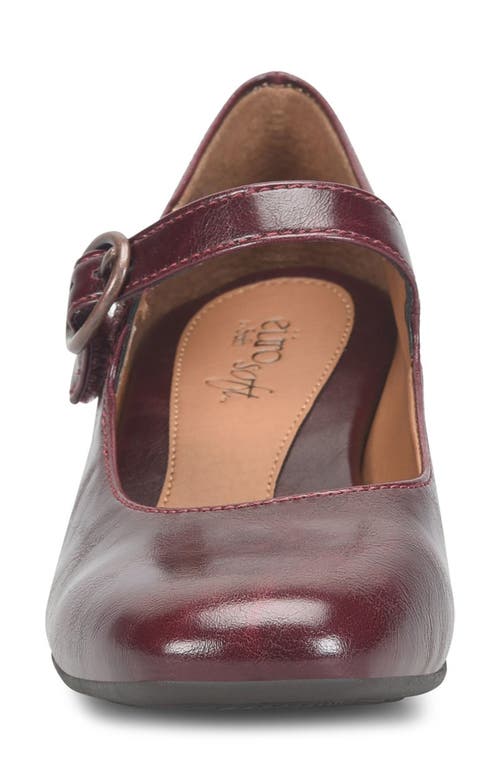 Eurosoft Paulette Mary Jane Pump In Burgundy