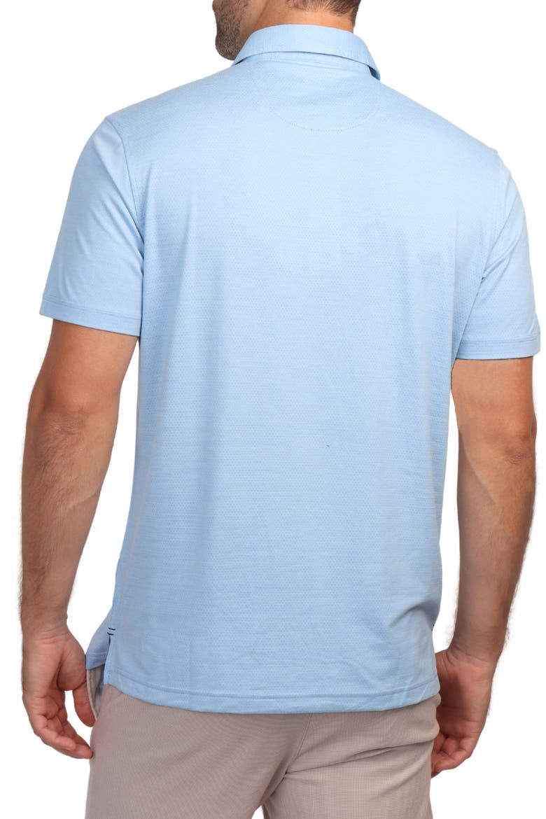 Mélange Mesh Performance Polo, Alternate, color, TRUE BLUE