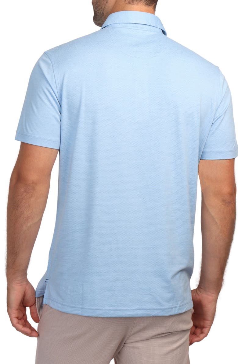 TailorByrd Mélange Mesh Performance Golf Polo, Alternate, color, Blue