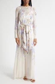 Zimmermann Luna Long Sleeve Maxi Dress