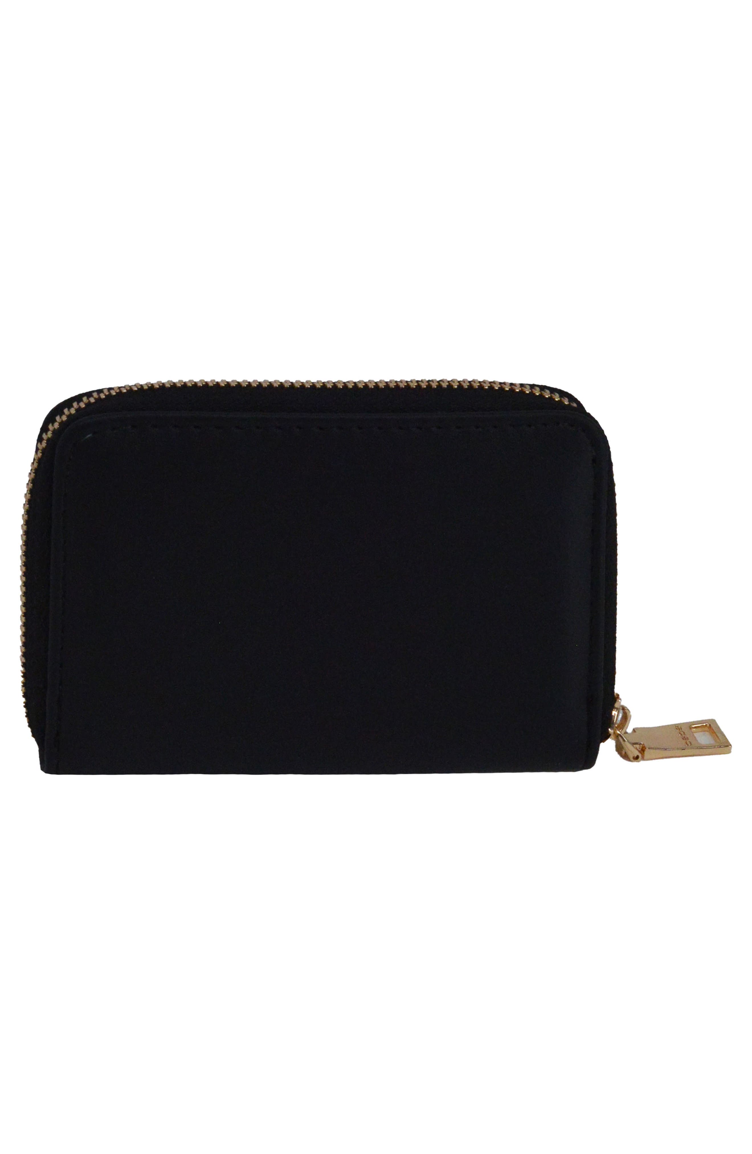 bebe Otto Crossbody Bag with Matching Wallet, Alternate, color, Black