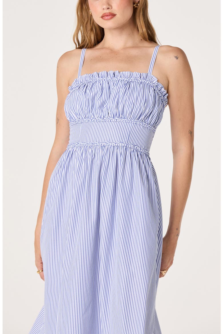 Montserrat Stripe Midi Dress, Alternate, color, BLUE STRIPE
