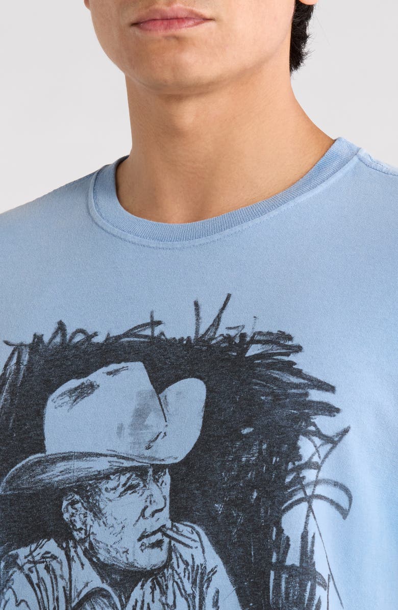 ONE OF THESE DAYS Best in the West Graphic T-Shirt, Alternate, color, Light Blue