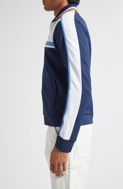 Casablanca Ribbed Collar Side Pockets Track Jacket In Multi