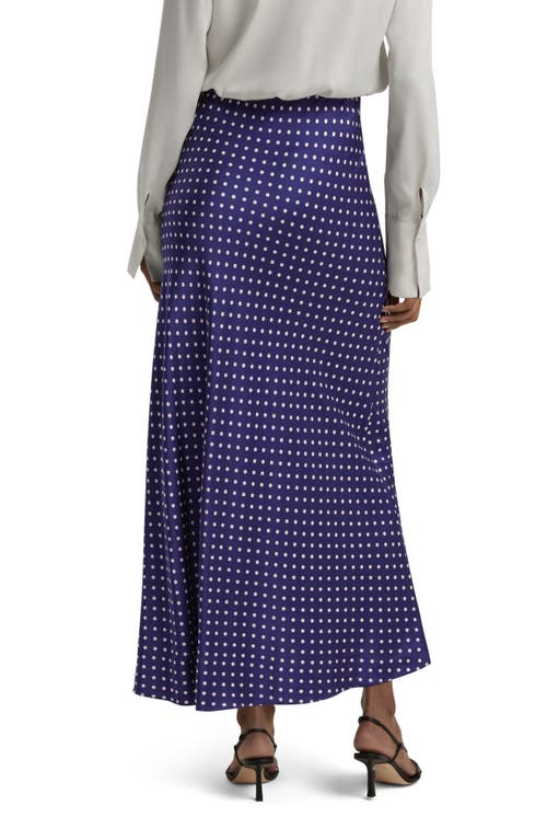 Shop Favorite Daughter The Favorite Satin Slip Skirt In Venetian Ditsy Dot