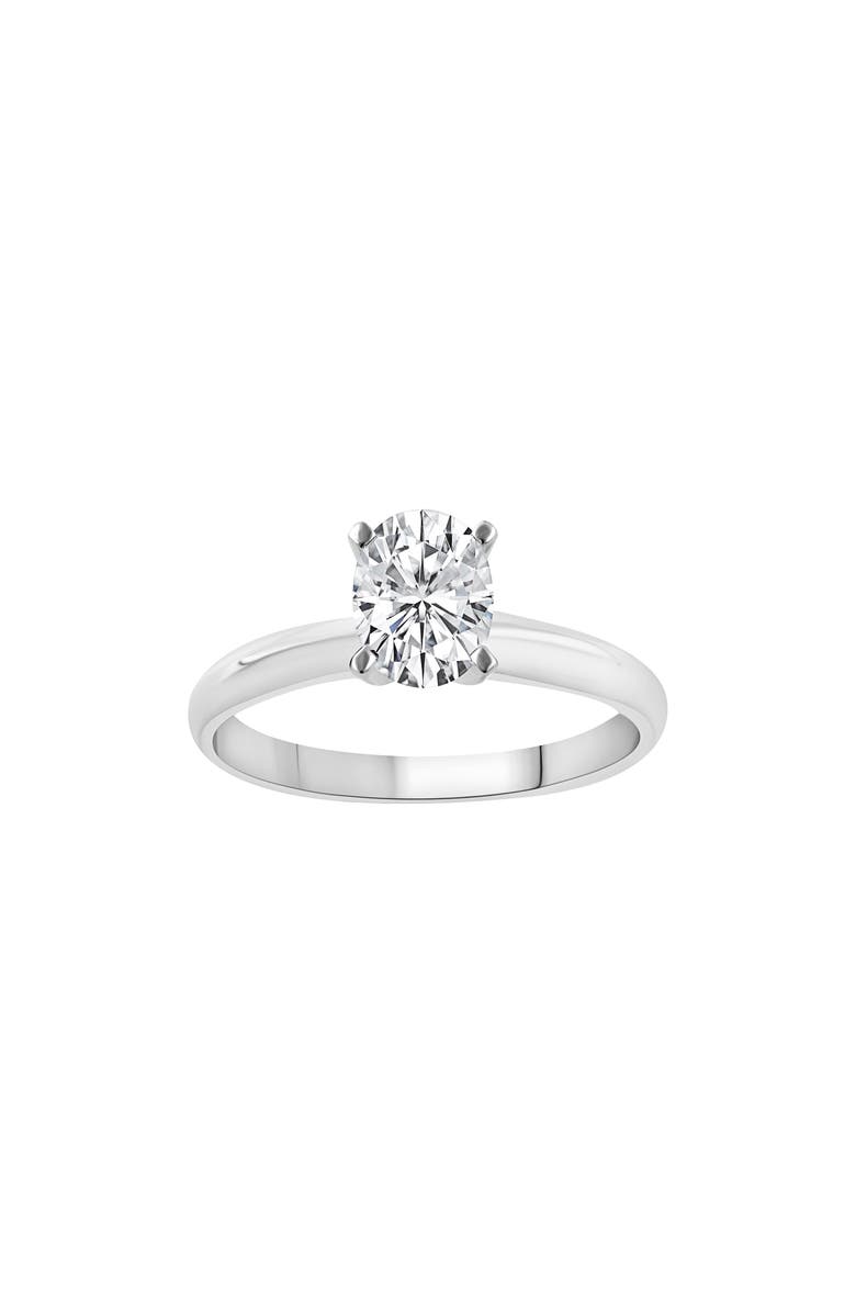 Badgley Mischka Collection Oval Cut Lab Created Diamond Engagement Ring - 1.00 ctw, Main, color, 