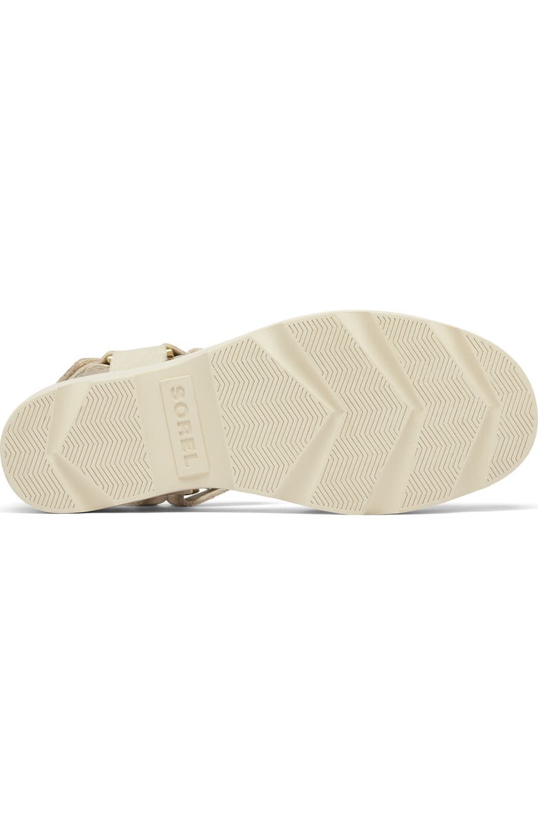 SOREL Joanie IV Ankle Strap Platform Wedge Sandal, Alternate, color, Chalk/ Chalk