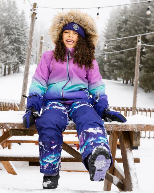 Deux Par Deux Two-piece Play Snowsuit Mountain In Multi