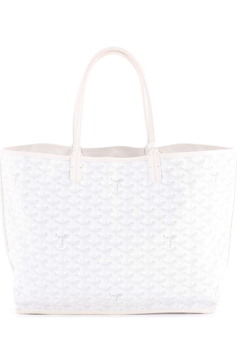 Pre-Owned Goyard Anjou Reversible Tote Coated Canvas PM, Main, color, White