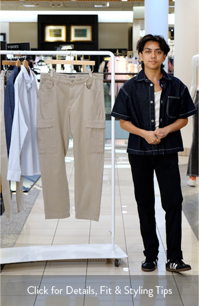 Noah Tapered Straight Leg Cargo Jeans, sales video thumbnail