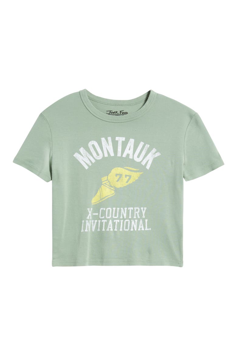 Montauk Cross Country Cotton Graphic Baby Tee, Alternate, color, PERIDOT