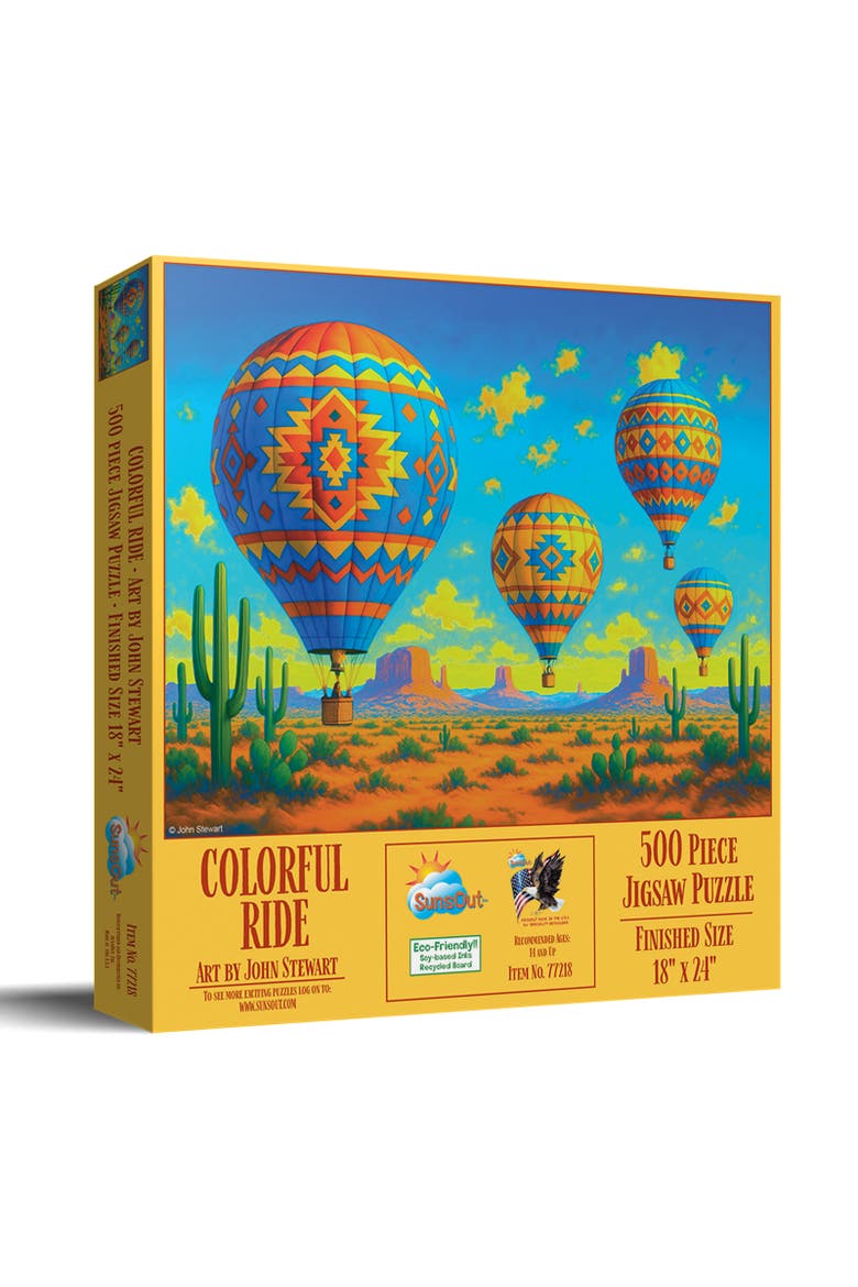 Colorful Ride 500 piece Jigsaw Puzzle for Adults, Main, color, Multicolor