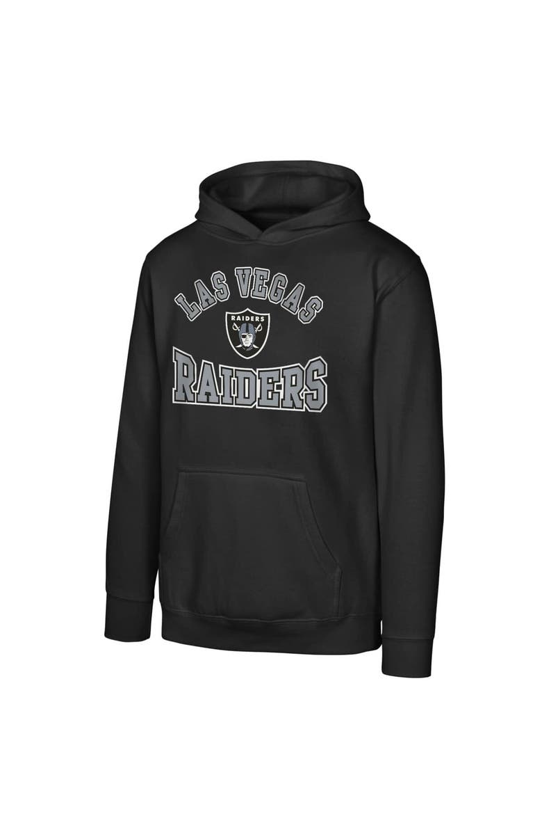 Outerstuff Youth Black Las Vegas Raiders Home Town Pullover Fleece Hoodie, Main, color, 
