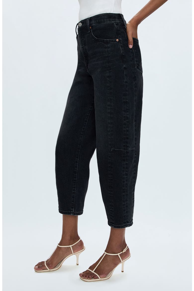 Eli Ankle Barrel Jeans, Alternate, color, DARK MIDNIGHT
