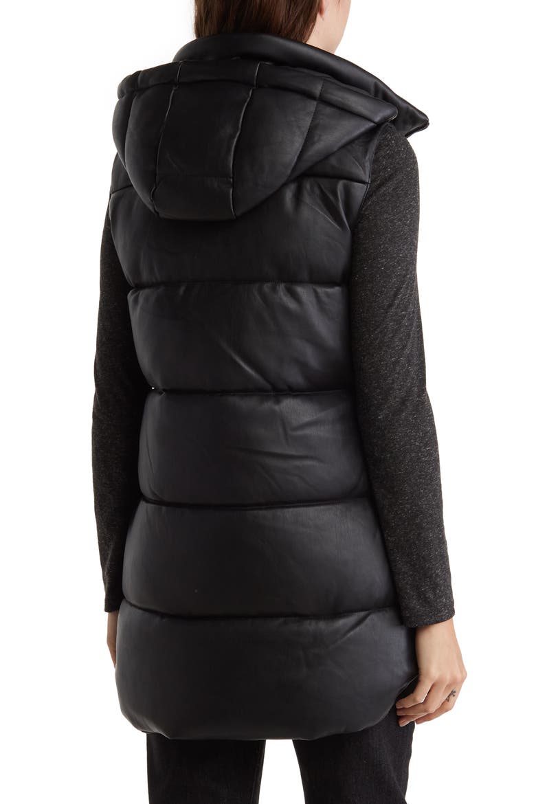 Quilted Puffer Vest, Alternate, color, BLACK