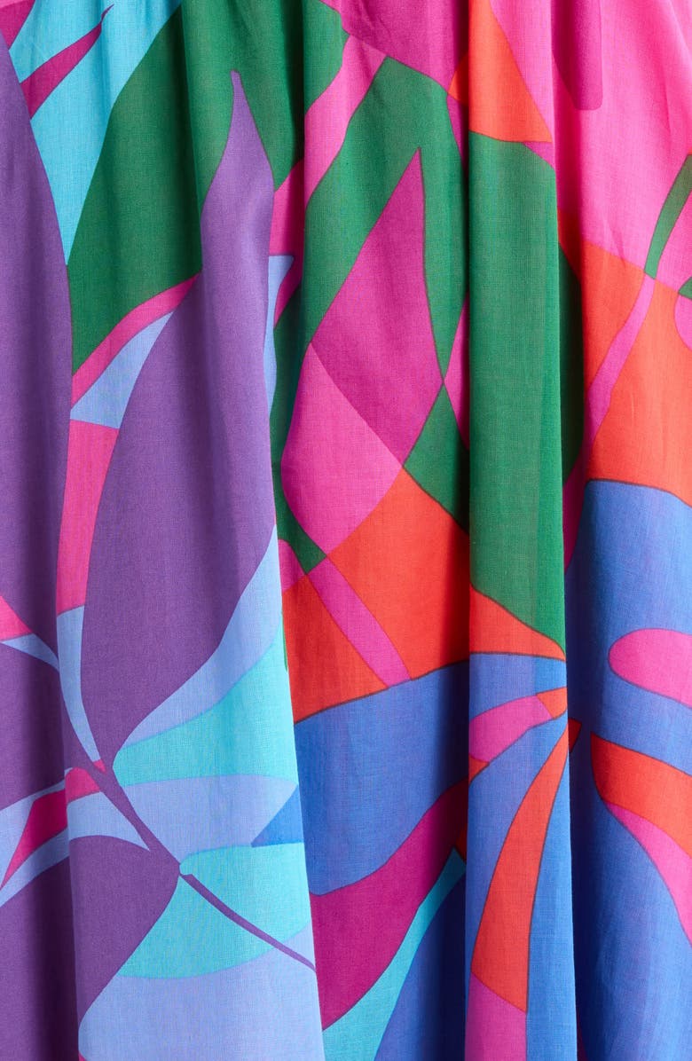 SUGARLIPS Vemmy Abstract Tayla Geo Print Maxi Dress, Alternate, color, Magenta-Blue-Green