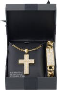 AMERICAN EXCHANGE Cross Necklace & Bracelet Gift Set
