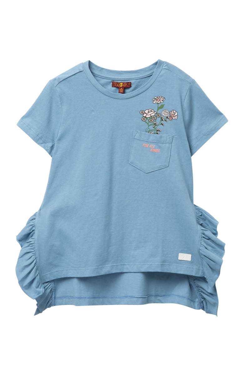 7 For All Mankind Ruffled Top, Main, color,