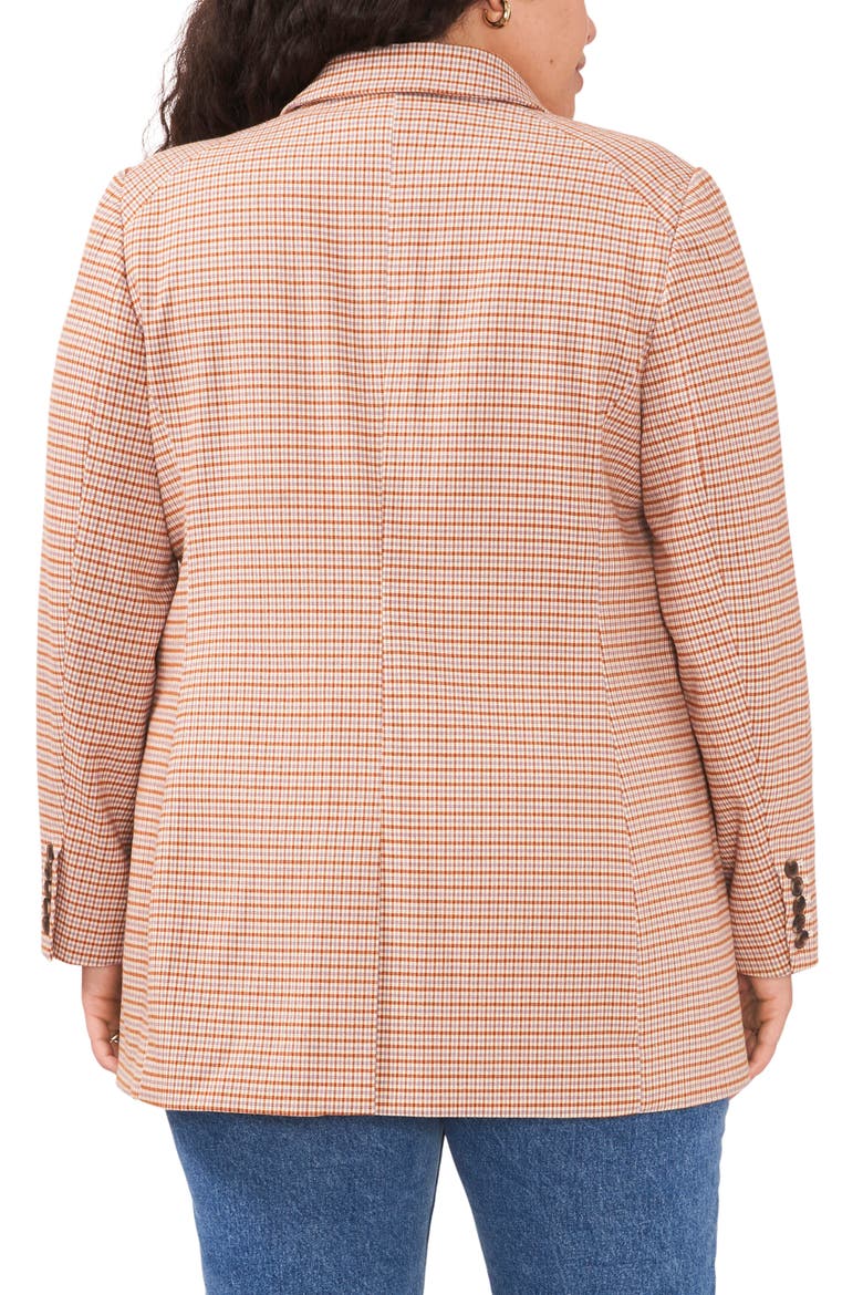 Long Double Breasted Blazer, Alternate, color, ORANGE GINGER