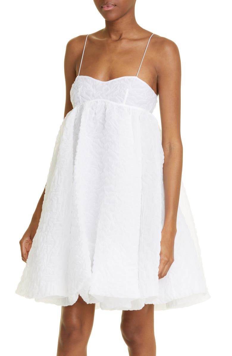 Cecilie Bahnsen Sunni Nimbus Matelassé Dress, Alternate, color, White