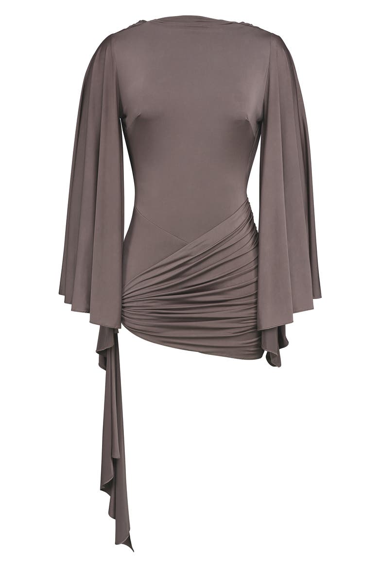 Lavine Batwing Sleeve Minidress, Alternate, color, ESPRESSO BROWN