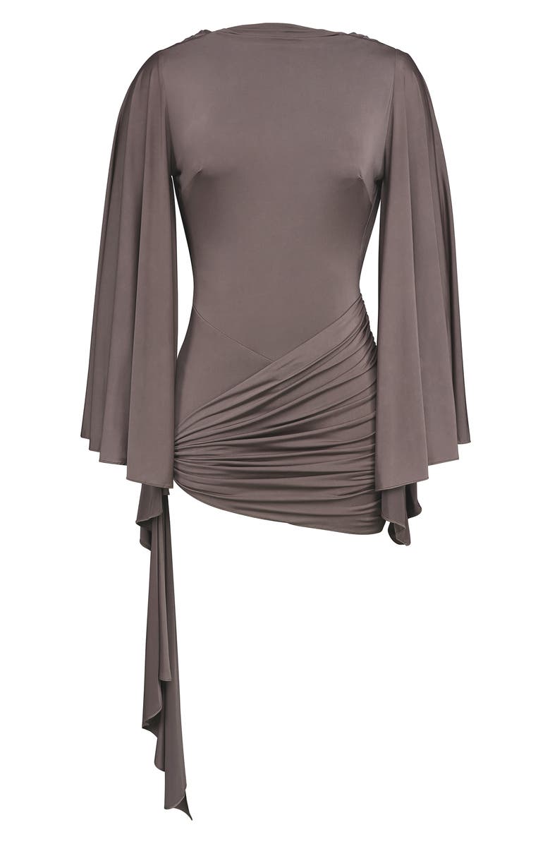 HOUSE OF CB Lavine Batwing Sleeve Minidress, Alternate, color, Espresso Brown