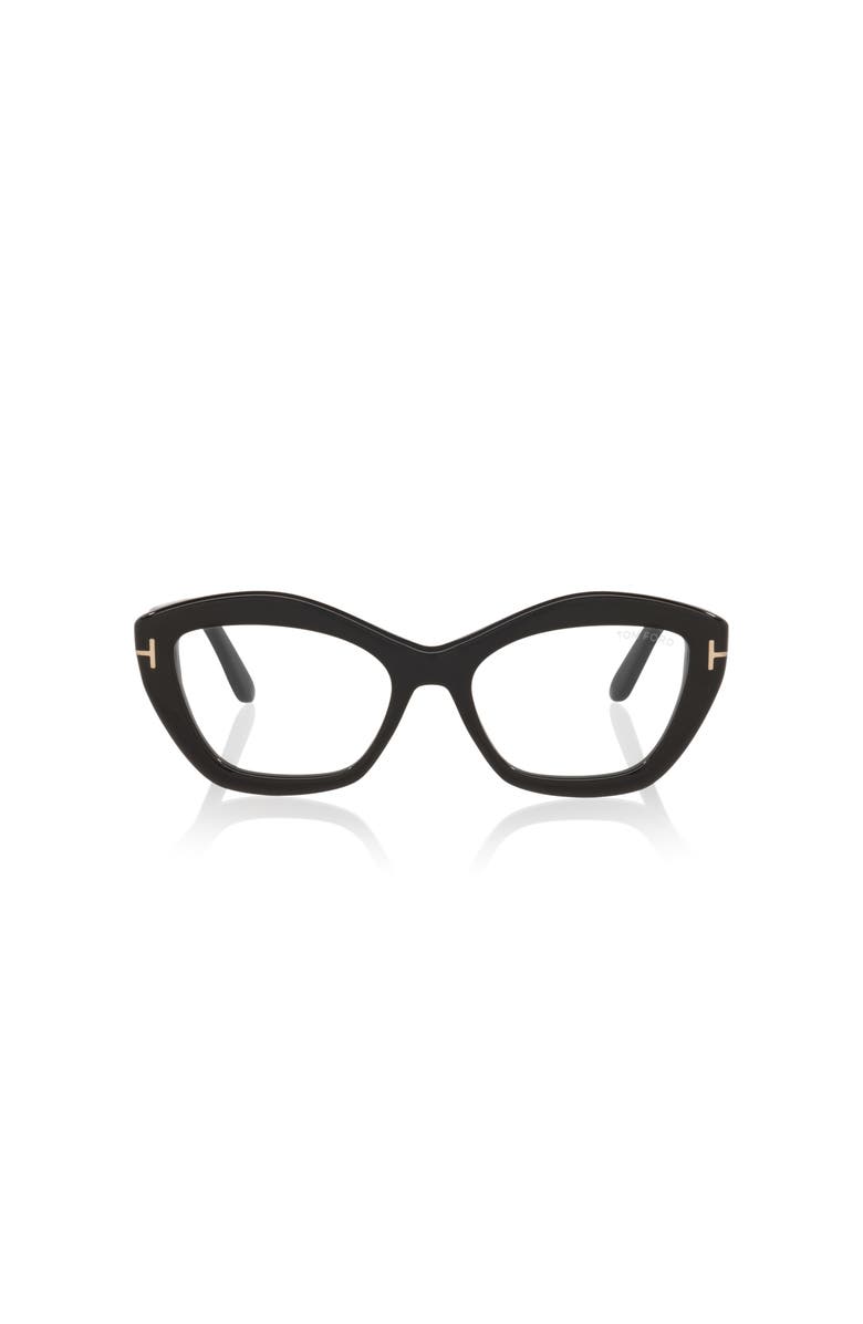 TOM FORD 54mm Rectangle optical glasses, Alternate, color, Black