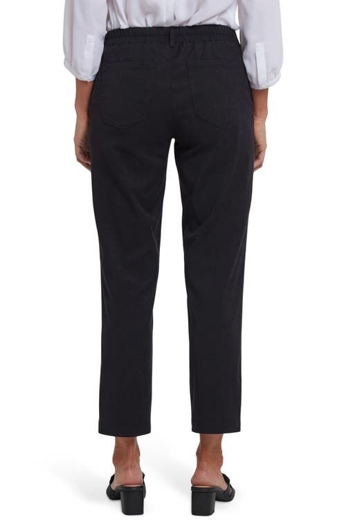 Nydj Easy-fit Ankle Trouser Pants In Black