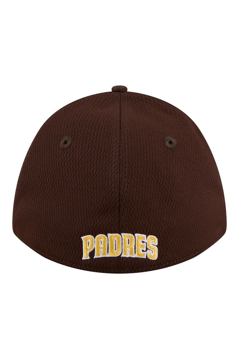 Men's New Era Brown San Diego Padres Dash 39THIRTY Flex Hat, Alternate, color, Brown