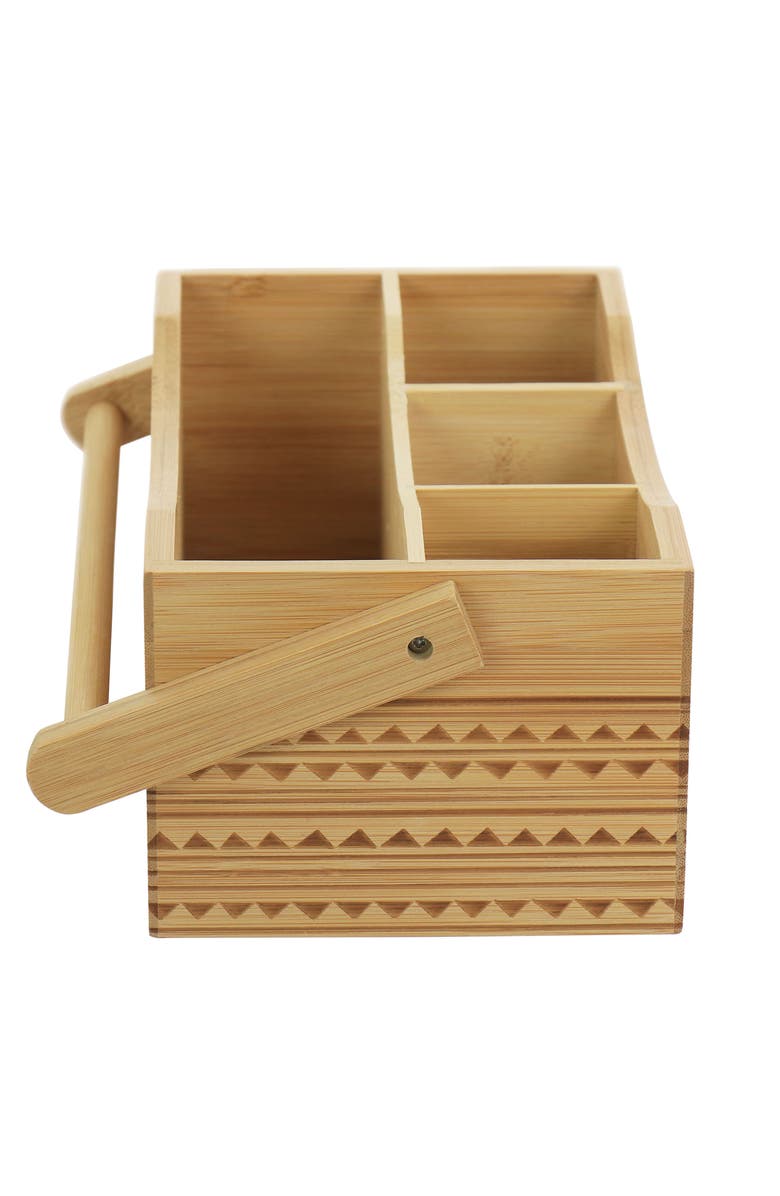 Gibson Home Sadler 11 Inch Portable Utensil Caddy, Alternate, color, Brown