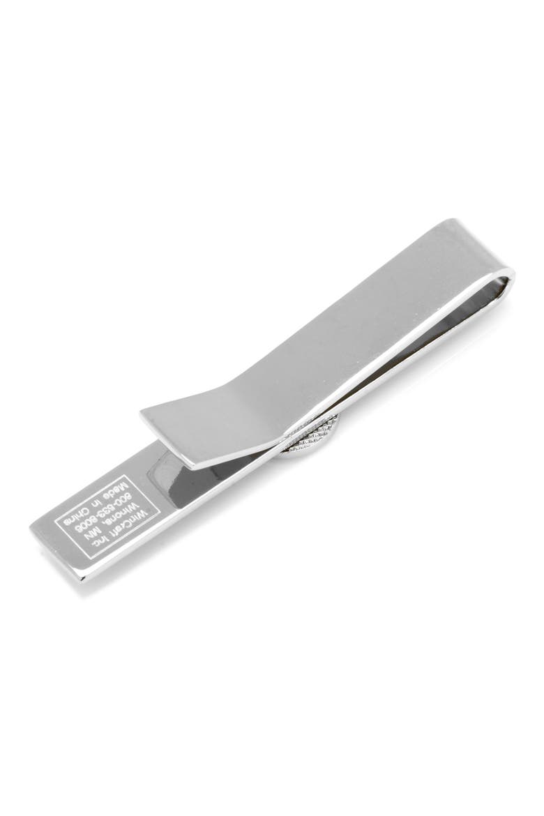 New York Yankees Tie Bar, Alternate, color, BLACK/ SILVER