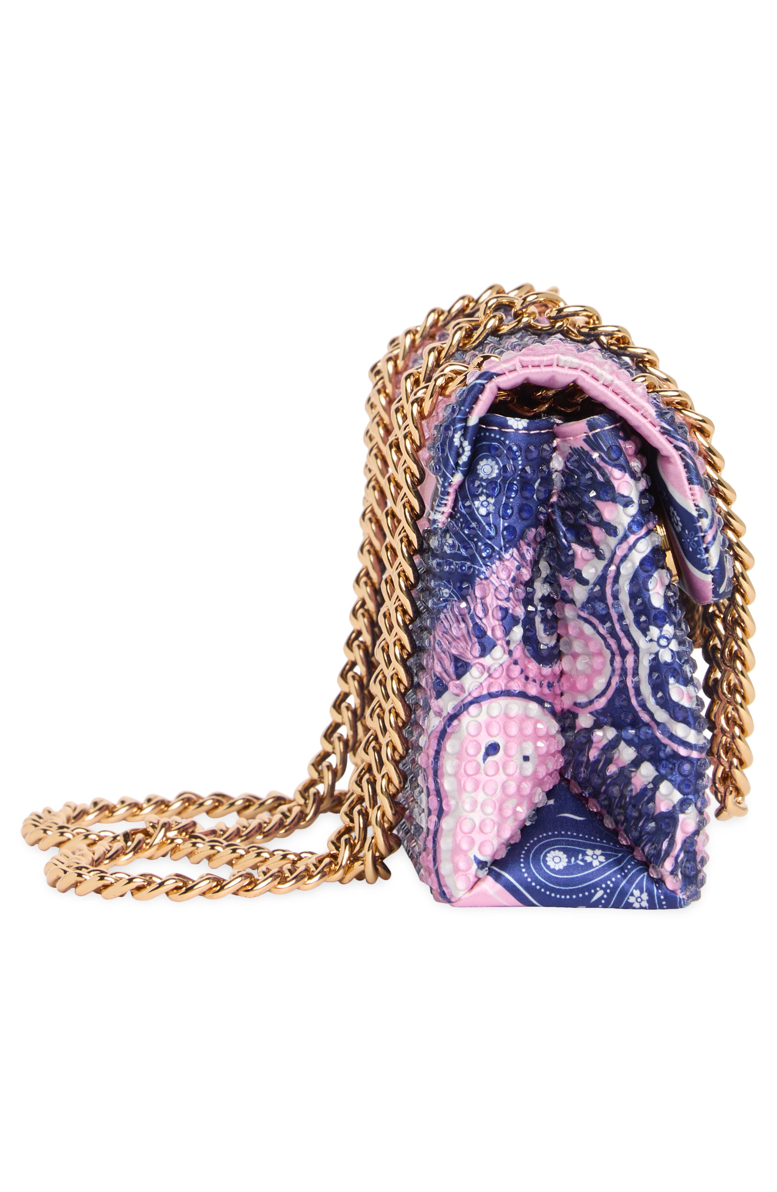 Crystal Fabric Mini Brixton Convertible Crossbody Bag (Women