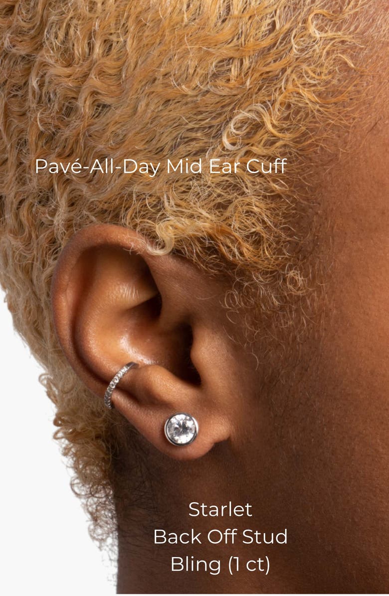 Seed2Stone The Starlet Back-Off Stud, Alternate, color, White Gold