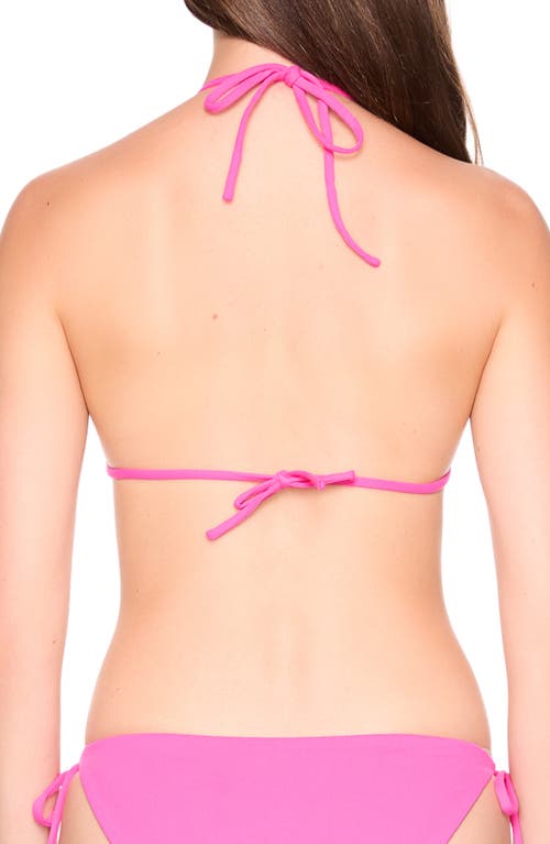 Susana Monaco String Triangle Bikini Top In Pink