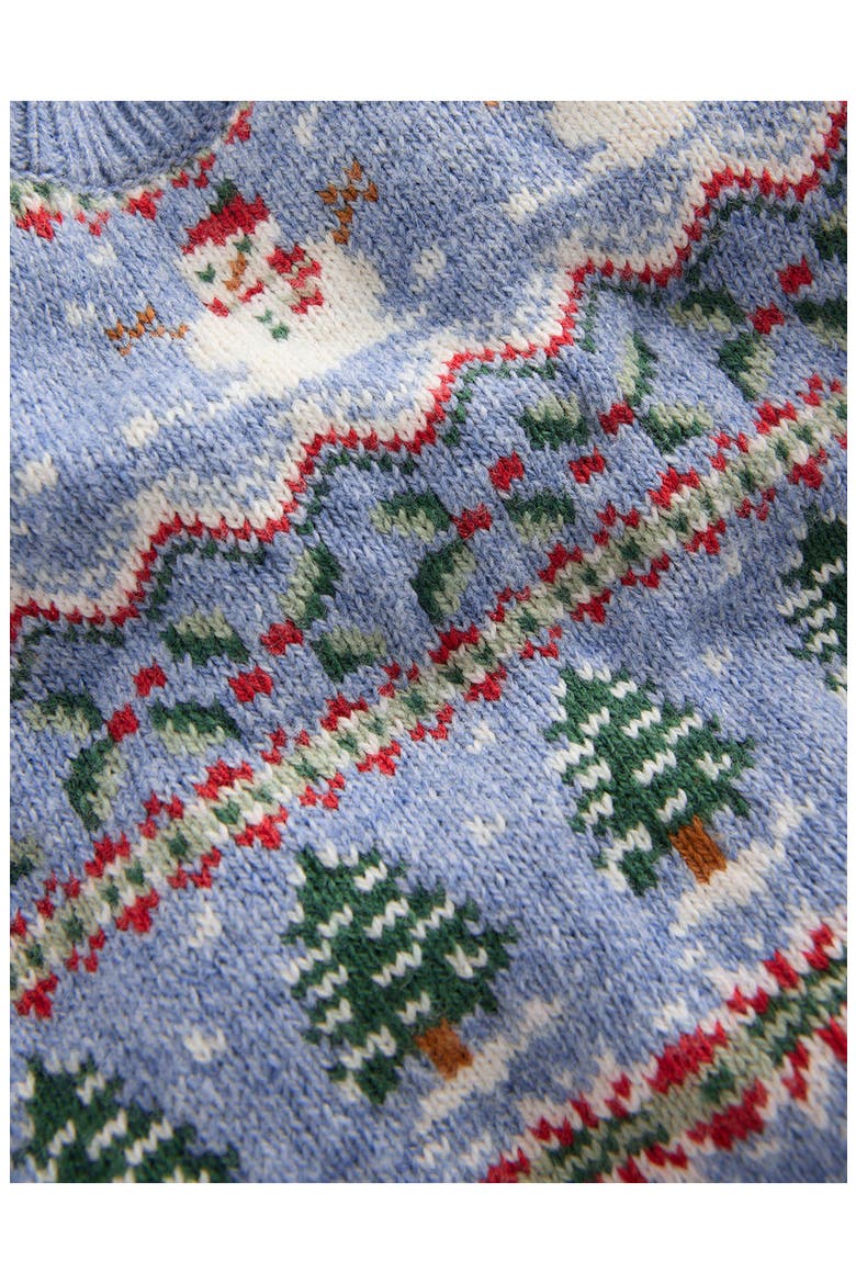 Fair Isle Sweater, Alternate, color, GLACIER BLUE FESTIVE FAIR ISLE