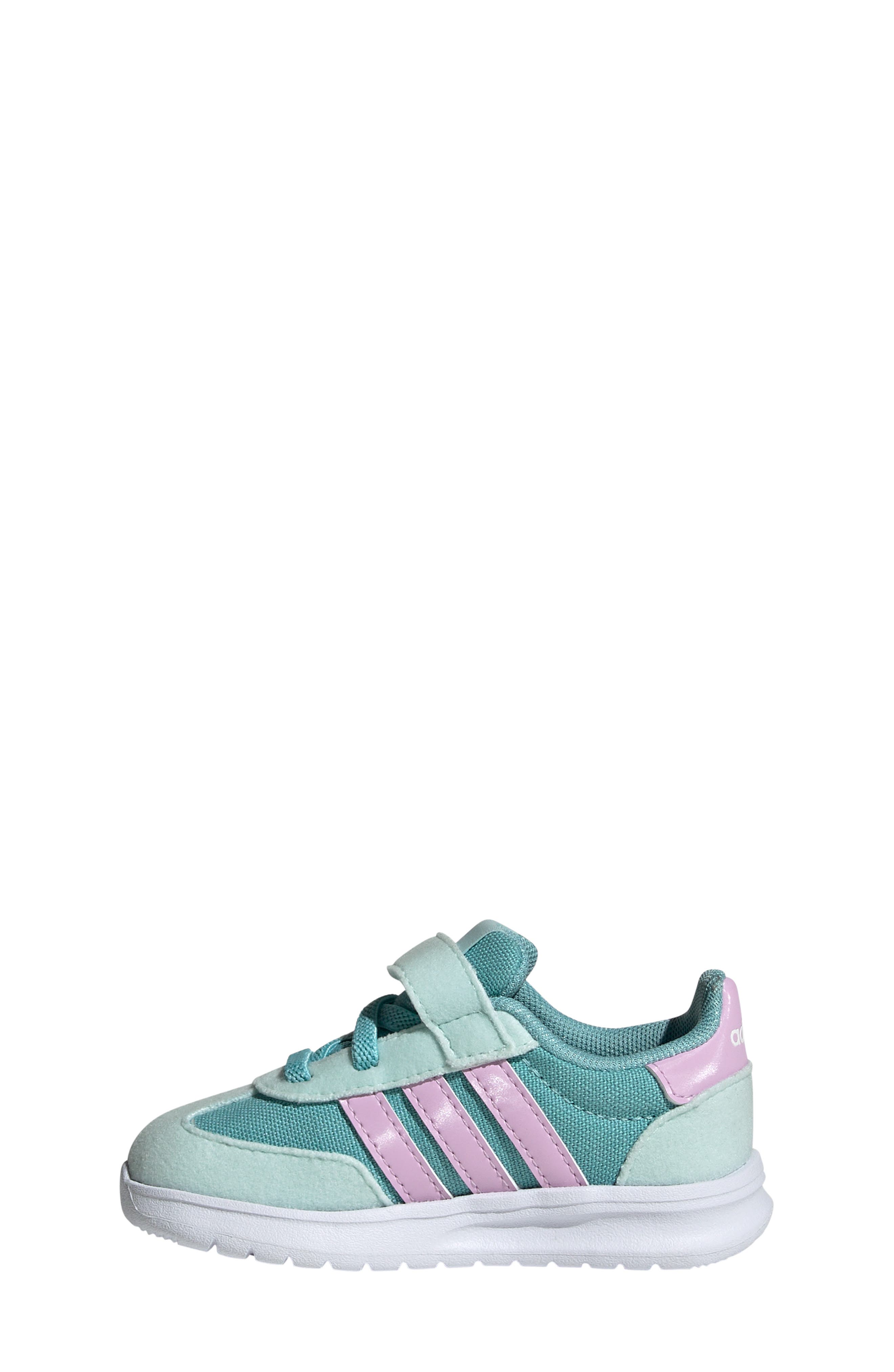 adidas Kids' Run '70s El I Sneaker, Alternate, color, Mint/ Lilac/ Halo Mint