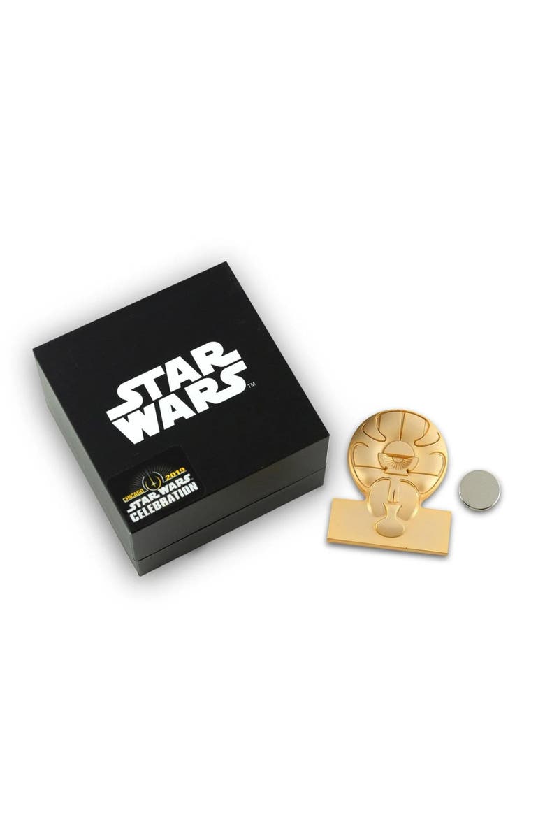 Toynk Star Wars Yavin Medal of Bravery Pin | 24-Karat Gold Plated Medal of Yavin Pin, Alternate, color, Gold