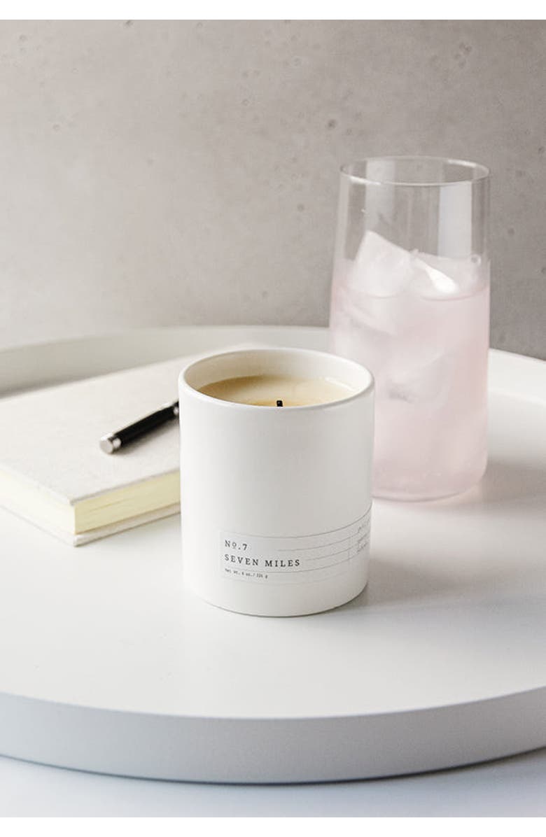 Aerangis No. 7 Seven Miles Scented Candle, Alternate, color, White