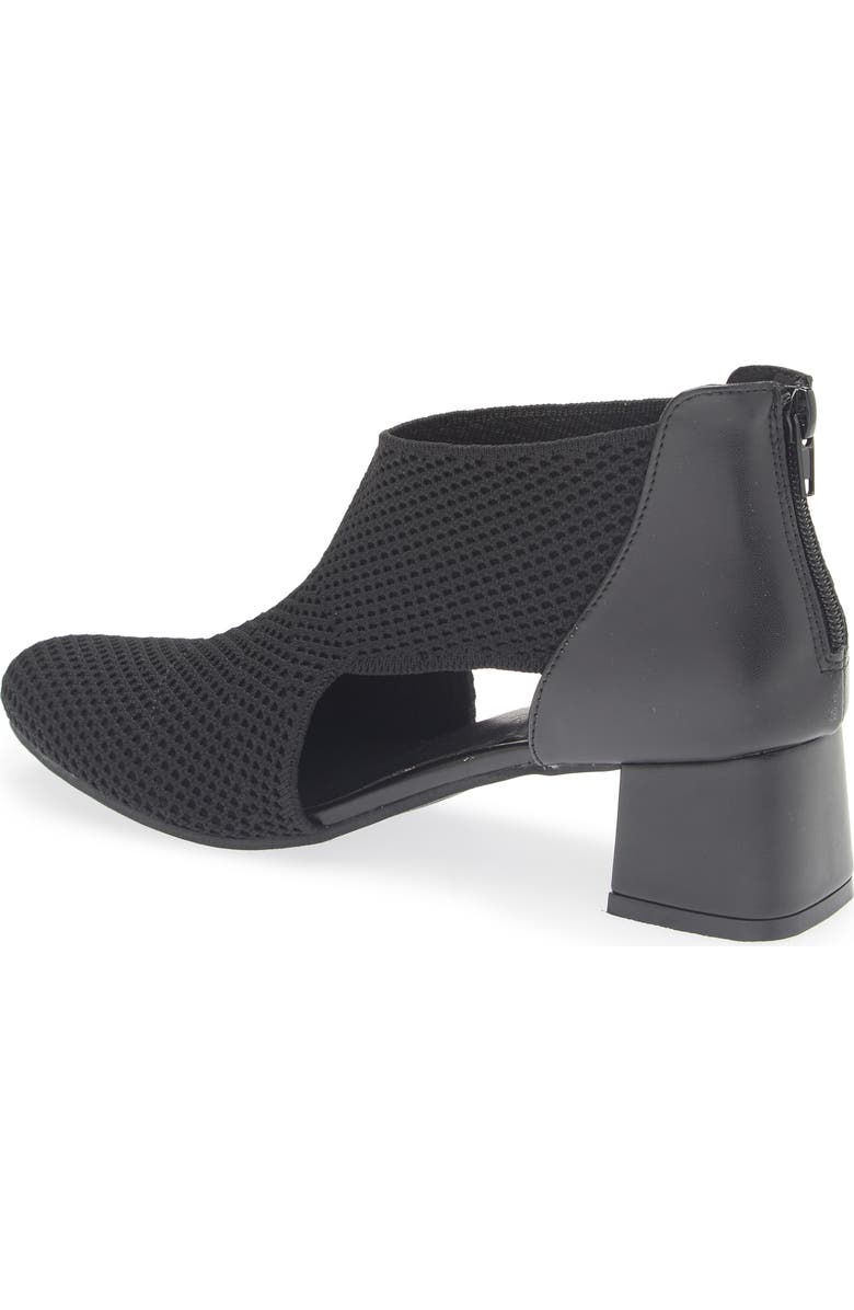 Tahari Back Zip Knit Bootie, Alternate, color, Black