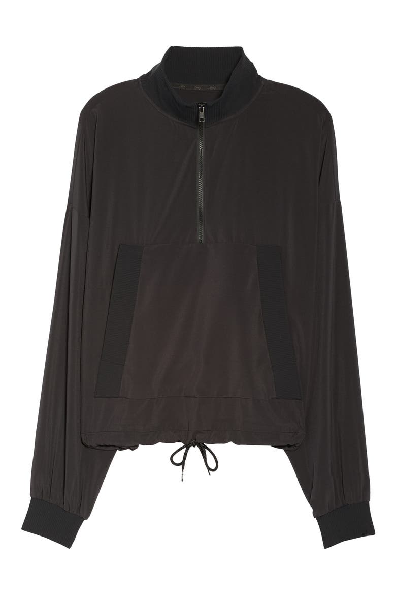City Girl Quarter Zip Pullover, Alternate, color, BLACK