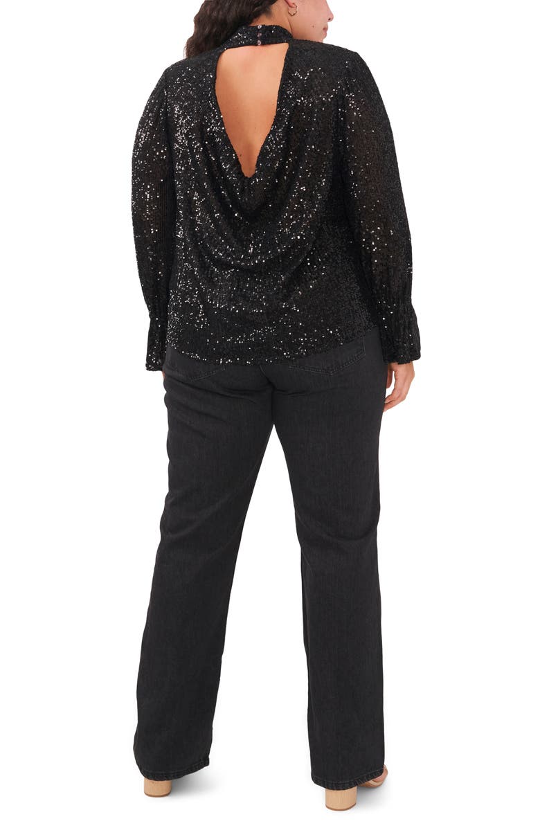 1.STATE Drape Back Sequin Top, Alternate, color, 