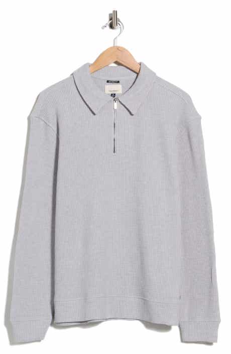 Waffle Stitch Quarter Zip Pullover